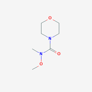 molecular formula C7H14N2O3 B1466939 N-methoxy-N-methylmorpholine-4-carboxamide CAS No. 1564816-24-5