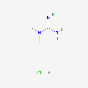 molecular formula C3H10ClN3 B146694 1,1-二甲基胍盐酸盐 CAS No. 22583-29-5