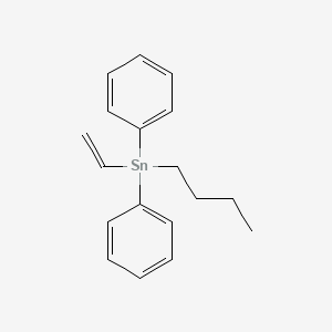 molecular formula C18H22Sn B14669431 Butyl(ethenyl)diphenylstannane CAS No. 38233-72-6