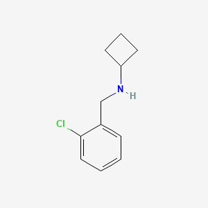 molecular formula C11H14ClN B1466945 N-[(2-chlorophenyl)methyl]cyclobutanamine CAS No. 897948-62-8
