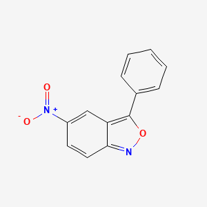molecular formula C13H8N2O3 B14669459 2,1-Benzisoxazole, 5-nitro-3-phenyl- CAS No. 38735-62-5