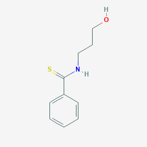 molecular formula C10H13NOS B14669465 N-(3-Hydroxypropyl)benzenecarbothioamide CAS No. 36926-17-7