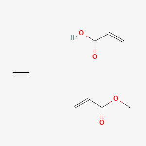 molecular formula C9H14O4 B14669484 Ethene;methyl prop-2-enoate;prop-2-enoic acid CAS No. 41525-41-1
