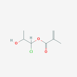 molecular formula C7H11ClO3 B14669530 1-Chloro-2-hydroxypropyl 2-methylprop-2-enoate CAS No. 38926-48-6