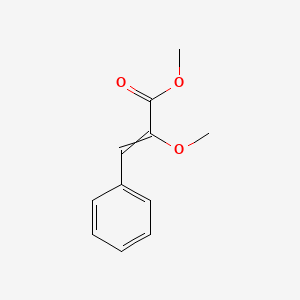 molecular formula C11H12O3 B14669550 Methyl 2-methoxy-3-phenylprop-2-enoate CAS No. 40203-52-9