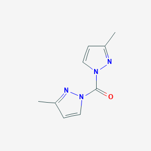 molecular formula C9H10N4O B14669551 Bis(3-methyl-1H-pyrazol-1-yl)methanone CAS No. 50476-16-9
