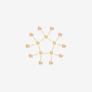 molecular formula Br10Si5 B14669599 Decabromocyclopentasilane CAS No. 41906-55-2
