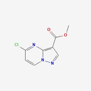 molecular formula C8H6ClN3O2 B1466961 Methyl 5-chloropyrazolo[1,5-a]pyrimidine-3-carboxylate CAS No. 1224944-51-7