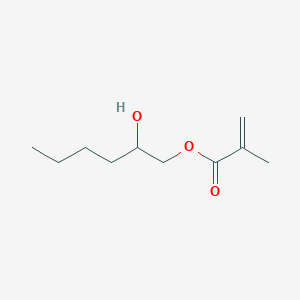 molecular formula C10H18O3 B14669681 2-Hydroxyhexyl 2-methylprop-2-enoate CAS No. 48063-75-8