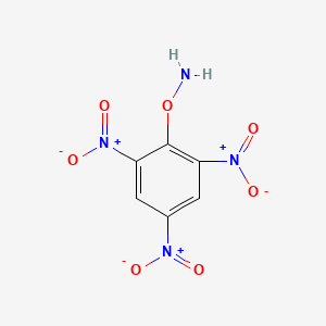 molecular formula C6H4N4O7 B14669709 Hydroxylamine, O-(2,4,6-trinitrophenyl)- CAS No. 38100-34-4