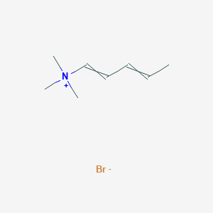 molecular formula C8H16BrN B14669747 N,N,N-Trimethylpenta-1,3-dien-1-aminium bromide CAS No. 36697-62-8