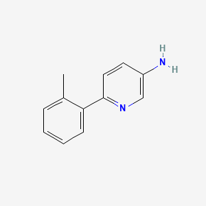 molecular formula C12H12N2 B1466978 6-(o-Tolyl)pyridin-3-amine CAS No. 1226158-23-1