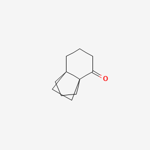 molecular formula C11H16O B14669786 Tetrahydro-1H-3a,7a-ethanoinden-4(5H)-one CAS No. 38229-67-3