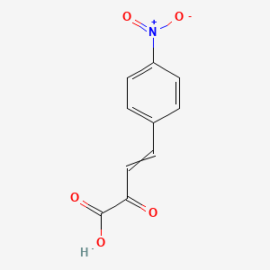 molecular formula C10H7NO5 B14669840 4-(4-Nitrophenyl)-2-oxobut-3-enoic acid CAS No. 41462-01-5