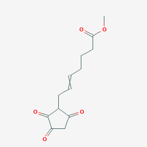 molecular formula C13H16O5 B14669867 Methyl 7-(2,3,5-trioxocyclopentyl)hept-5-enoate CAS No. 42541-92-4