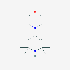 molecular formula C13H24N2O B14669913 4-(2,2,6,6-Tetramethyl-1,2,3,6-tetrahydropyridin-4-yl)morpholine CAS No. 36177-95-4