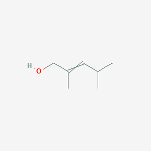 molecular formula C7H14O B14669914 2,4-Dimethylpent-2-en-1-ol CAS No. 40466-98-6