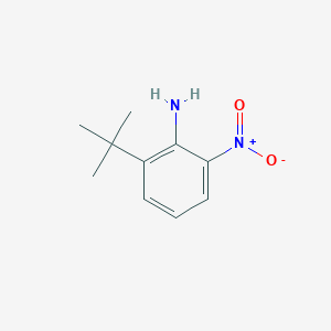 molecular formula C10H14N2O2 B14669919 Benzenamine, 2-(1,1-dimethylethyl)-6-nitro- CAS No. 41085-44-3