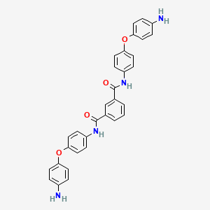 molecular formula C32H26N4O4 B14669974 N~1~,N~3~-Bis[4-(4-aminophenoxy)phenyl]benzene-1,3-dicarboxamide CAS No. 50858-66-7
