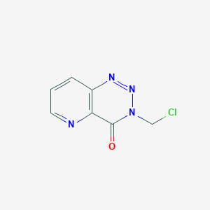 molecular formula C7H5ClN4O B14669997 Pyrido[3,2-d]-1,2,3-triazin-4(3H)-one, 3-(chloromethyl)- CAS No. 50834-59-8