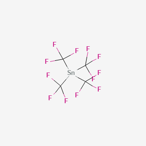 molecular formula C4F12Sn B14670004 Stannane, tetrakis(trifluoromethyl)- CAS No. 41268-44-4