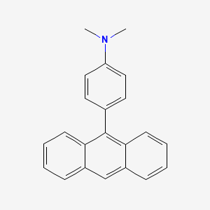 molecular formula C22H19N B14670015 9-(4-Dimethylaminophenyl)anthracene CAS No. 38474-09-8