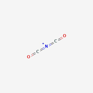 molecular formula C2NO2+ B14670060 Oxo-N-(oxomethylidene)methaniminium CAS No. 38305-77-0