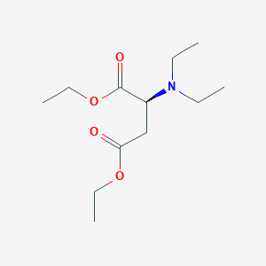 molecular formula C12H23NO4 B14670063 diethyl (2S)-2-(diethylamino)butanedioate CAS No. 42932-14-9