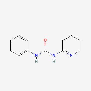 molecular formula C12H15N3O B14670088 N-Phenyl-N'-(3,4,5,6-tetrahydropyridin-2-yl)urea CAS No. 41418-99-9