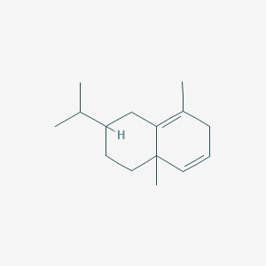 molecular formula C15H24 B14670097 Bicyclo[4.4.0]-1,4-decadiene, 4,10-dimethyl-7-isopropyl CAS No. 41628-33-5