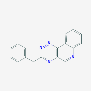 molecular formula C17H12N4 B14670100 3-Benzyl[1,2,4]triazino[5,6-c]quinoline CAS No. 51093-89-1