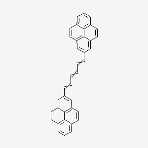 molecular formula C38H24 B14670113 2,2'-(Hexa-1,3,5-triene-1,6-diyl)dipyrene CAS No. 50399-66-1