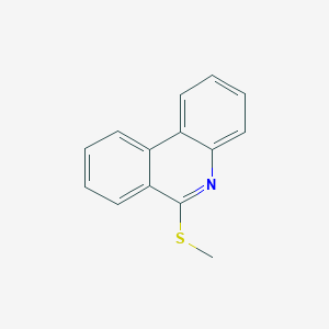 molecular formula C14H11NS B14670138 6-Methylsulfanylphenanthridine CAS No. 46493-82-7
