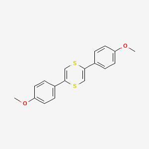 molecular formula C18H16O2S2 B14670156 2,5-Bis(4-methoxyphenyl)-1,4-dithiine CAS No. 37989-51-8