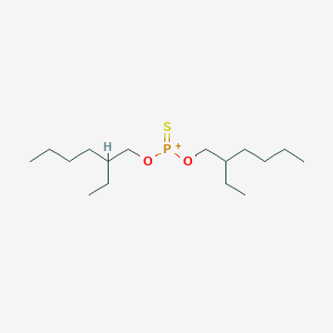 molecular formula C16H34O2PS+ B14670196 Bis[(2-ethylhexyl)oxy](sulfanylidene)phosphanium CAS No. 36304-95-7
