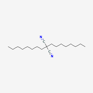 molecular formula C19H34N2 B14670308 Dioctylpropanedinitrile CAS No. 51221-10-4
