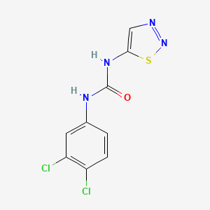 molecular formula C9H6Cl2N4OS B14670419 N-(3,4-Dichlorophenyl)-N'-1,2,3-thiadiazol-5-ylurea CAS No. 51707-61-0