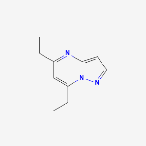 molecular formula C10H13N3 B14670523 5,7-Diethylpyrazolo[1,5-a]pyrimidine CAS No. 43024-20-0