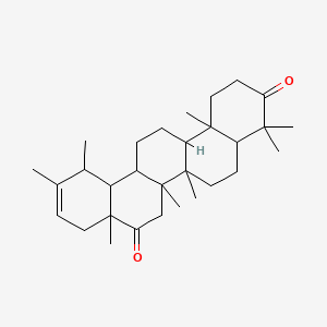 molecular formula C30H46O2 B14670536 Faradione CAS No. 42482-68-8