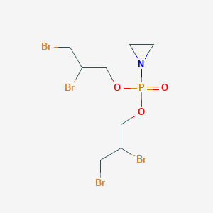 molecular formula C8H14Br4NO3P B14670581 Bis(2,3-dibromopropyl) aziridin-1-ylphosphonate CAS No. 36897-96-8