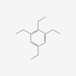 molecular formula C14H22 B14670597 1,2,3,5-Tetraethylbenzene CAS No. 38842-05-6