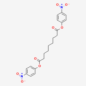 molecular formula C21H22N2O8 B14670611 Bis(4-nitrophenyl) nonanedioate CAS No. 49759-34-4