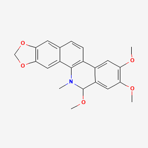 molecular formula C22H21NO5 B14670620 13-Methoxydihydronitidine CAS No. 41349-33-1