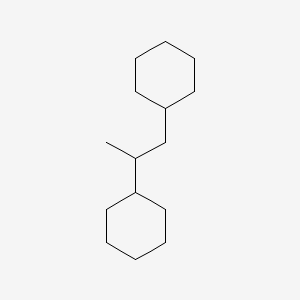 molecular formula C15H28 B14670650 1,2-Dicyclohexylpropane CAS No. 41851-34-7