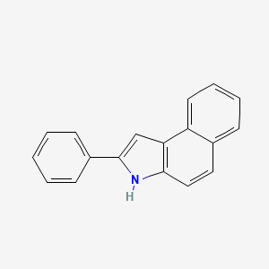 molecular formula C18H13N B14670656 2-Phenyl-3h-benzo[e]indole CAS No. 38829-78-6