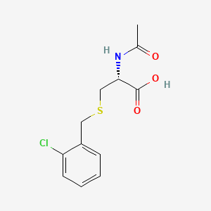 molecular formula C12H14ClNO3S B14670692 n-Acetyl-s-(2-chlorobenzyl)-l-cysteine CAS No. 40379-72-4