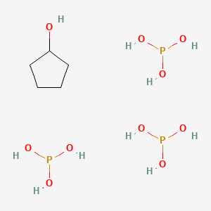 molecular formula C5H19O10P3 B14670765 Phosphorous acid--cyclopentanol (3/1) CAS No. 36761-38-3