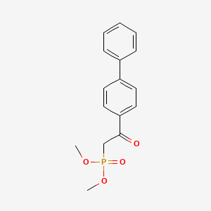 molecular formula C16H17O4P B14670817 Dimethyl [2-([1,1'-biphenyl]-4-yl)-2-oxoethyl]phosphonate CAS No. 51638-45-0