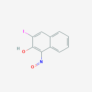 molecular formula C10H6INO2 B14670819 3-Iodo-1-nitrosonaphthalen-2-ol CAS No. 36751-26-5