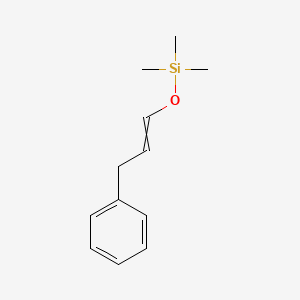 molecular formula C12H18OSi B14670858 Trimethyl[(3-phenylprop-1-en-1-yl)oxy]silane CAS No. 51075-22-0
